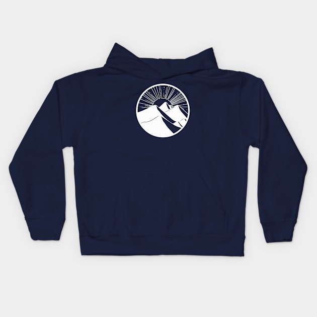 Rising Sun Kids Hoodie by DrawnOutThere